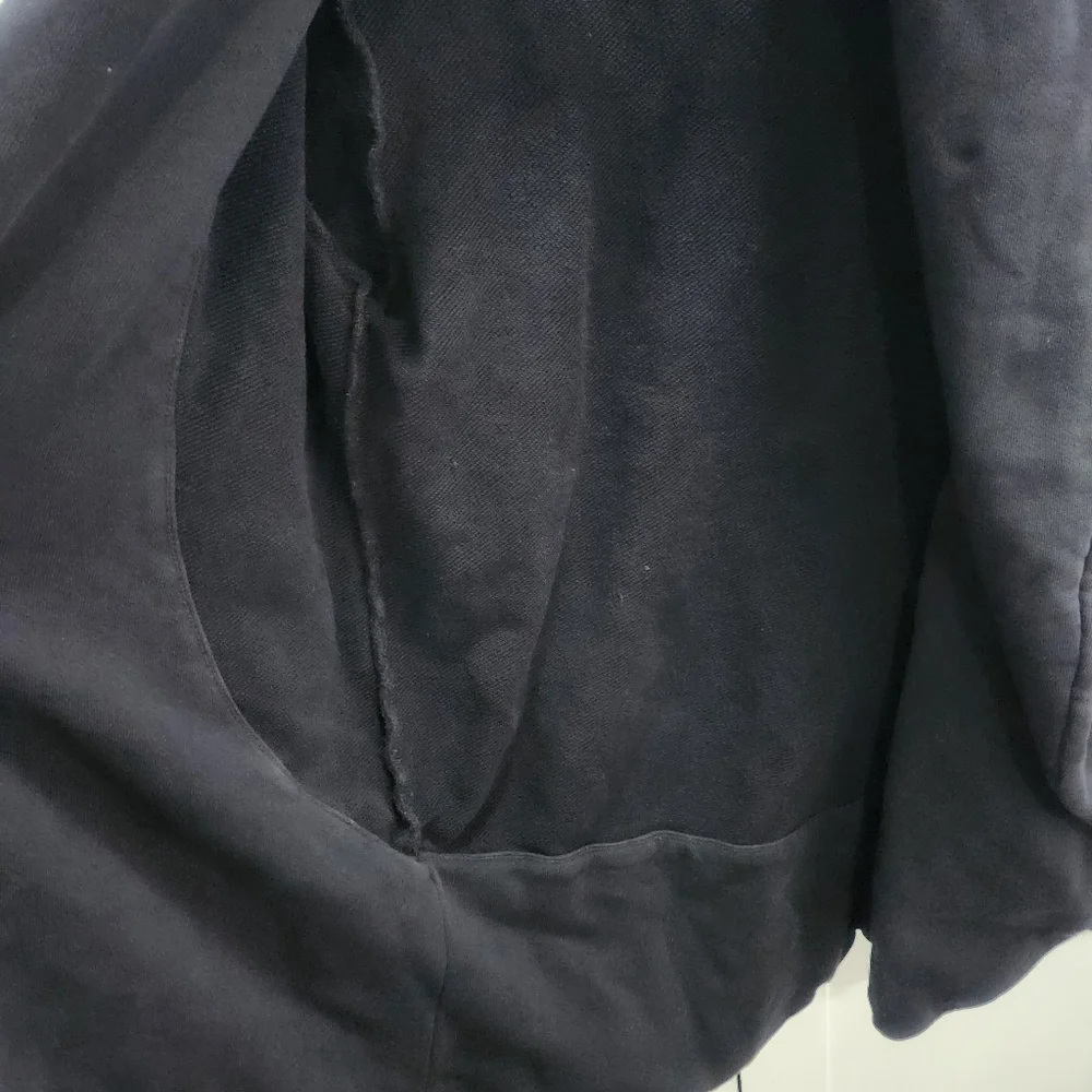 Standard James Perse Black Open Shawl Collar Sweater Jacket size 3